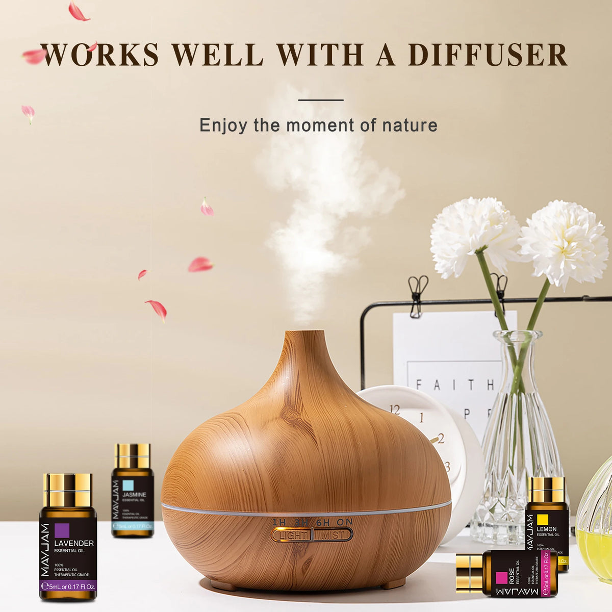 MAYJAM 35pcs/set Essential Oils For Humidifier Diffuser Burner Scented Candle Soaps Air Freshener