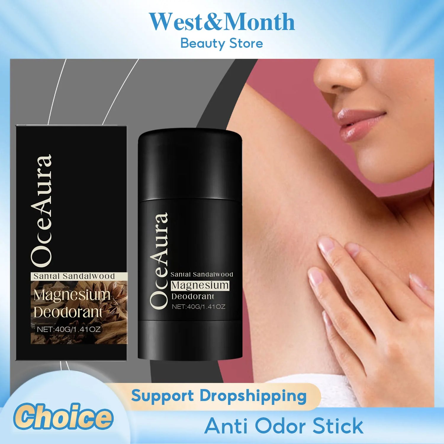 Sandalwood Deodorant Stick Anti Odor Remove Underarm Smell Persistent Aroma Refresh Charming Outdoor Body Antiperspirant Stick