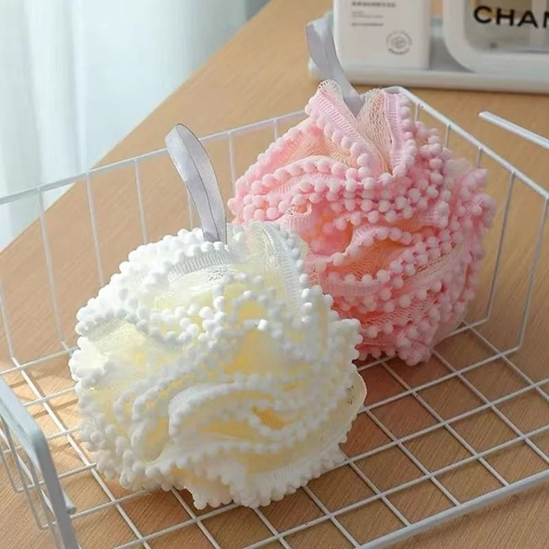 Bath Sponge Scrubber For Adults And Kids - Extra Soft Exfoliating Loofah Pouf For Shower Gel And Soap, Bath Gift Set Accessory