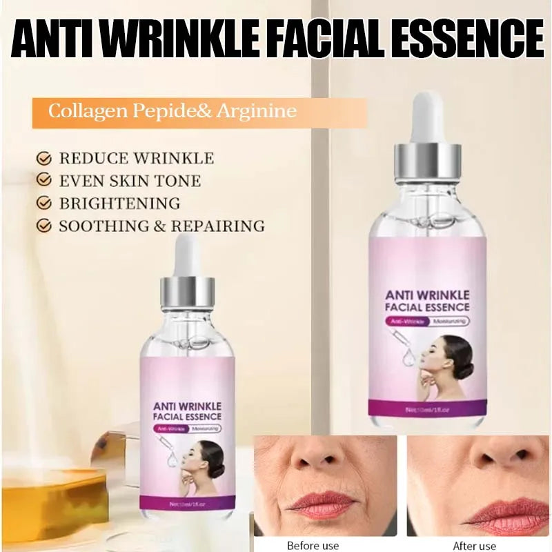 Instant Anti Wrinkle Effect Remove Facial Wrinkles Moisturizing Serum To Fine Lines Around The Eyes Crow's Feet Neck Wrinkle