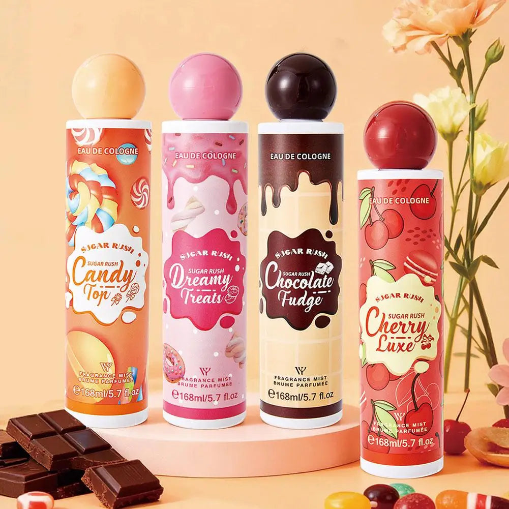 168ml Sugar Rush Original Eau De Cologne Series Candy Chocolate Fudge Cookies Cream Dreamy Treat Cherry Luxury Fragrance Spray