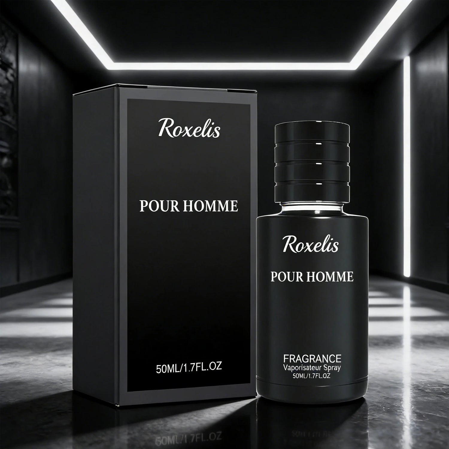 Roxelis 50ml Men Charming Fragrance Gentle Formula Long Lasting Fresh Mint Scent  Elegant Gentleman Fragrance Perfect for Dating