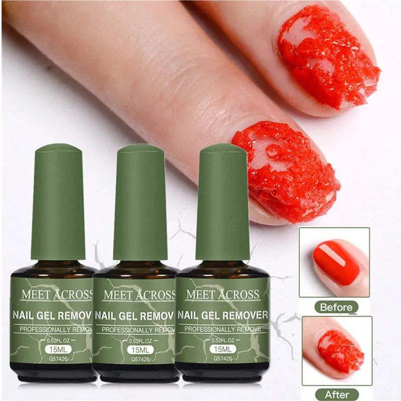 1/3pcs Magic Fast Nail Gel Polish Remover Set Burst Nail Gel Quickly Removes Soak-Off Nail Remover Varnish for Manicure Pedicure
