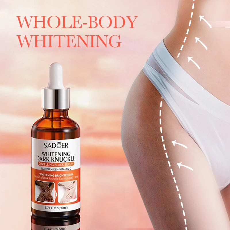1/3Pcs Dark Knuckles Lightening Serum Hand Knuckle Elbows Knee Lighten Oil Intense Stains Remover Products Beauty Body Care 50ml