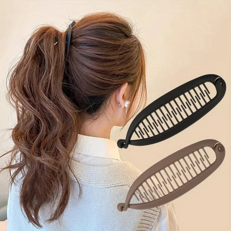 1/4Pcs Modern Fish Tail Hairpin, Plastic Styling Hair Accessories for Daily Wear Christmas Halloween Party Gift