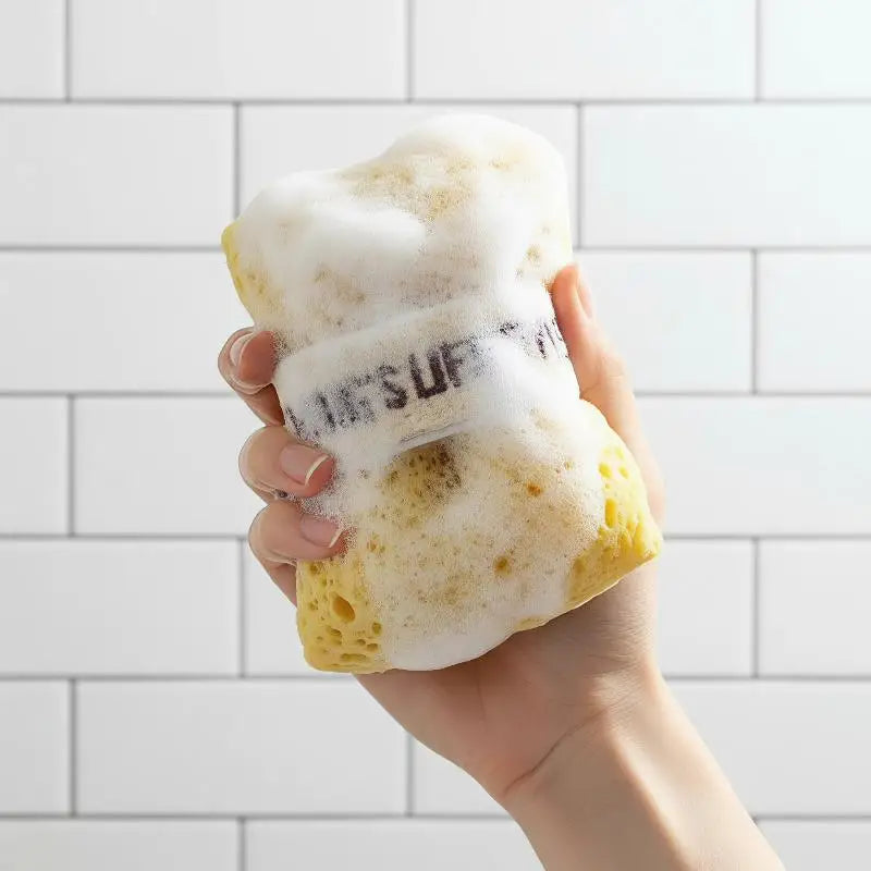 Ultra Soft Texture Bath Sponge Rich Foaming No Loose Fibers Body Scrubber Multi-use Shower Foaming Tool Gentle Exfoliation
