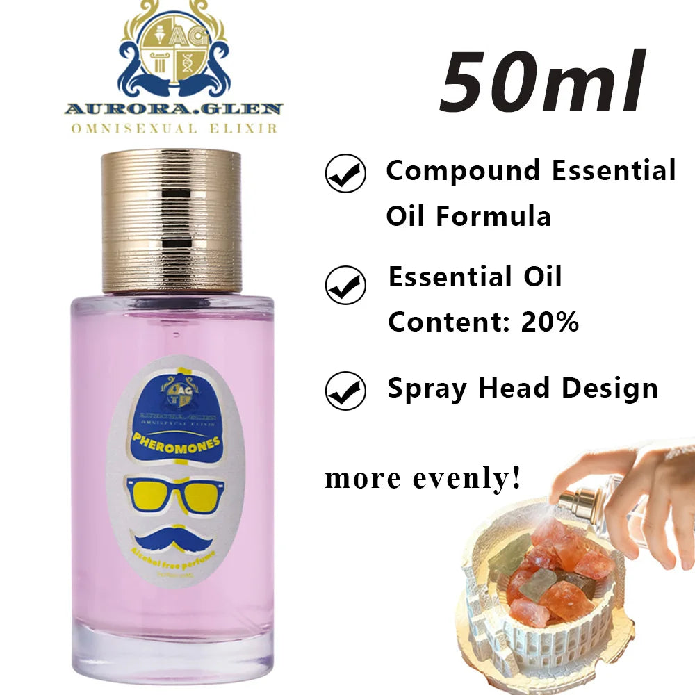 Pheromones Woody Oriental Bedroom Diffuser Stone Fragrance Oil 50ml Long-Lasting DIY Aromatherapy Perfume Blending High-Quality