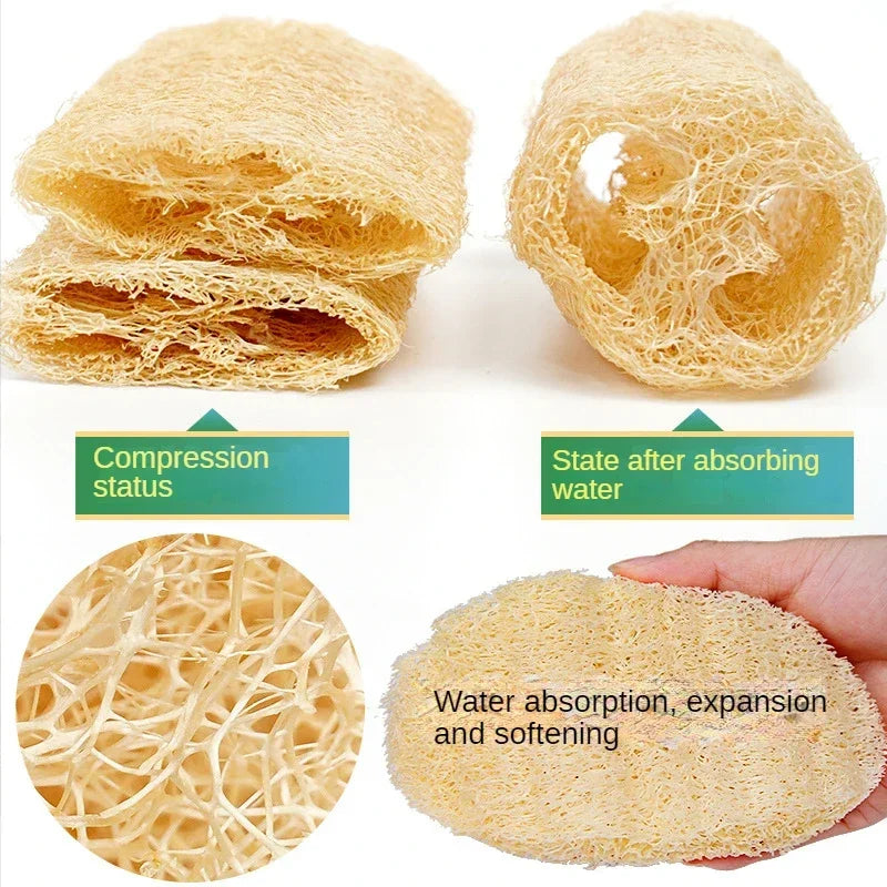 100% Natural Loofah Exfoliating Body Sponge Loofah  Scrubber for Bath Skin Care In Bath Spa Shower Body Bath Brush