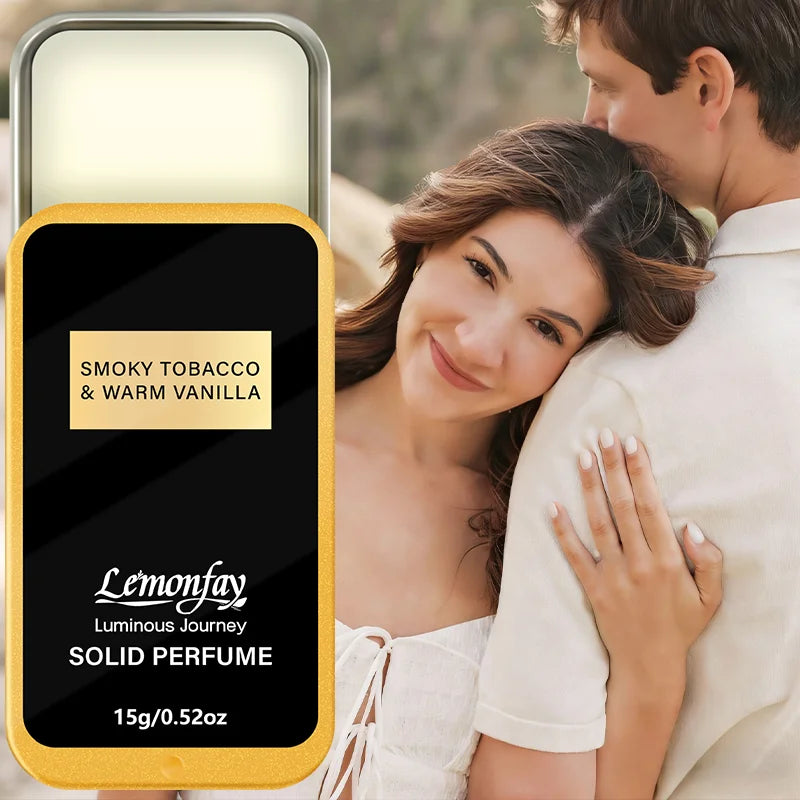 Lemonfay Perfume Balm with Tobacco Smoky and Warm Vanilla | Long-lasting, Portable Balm, Unisex Travel Size 15g