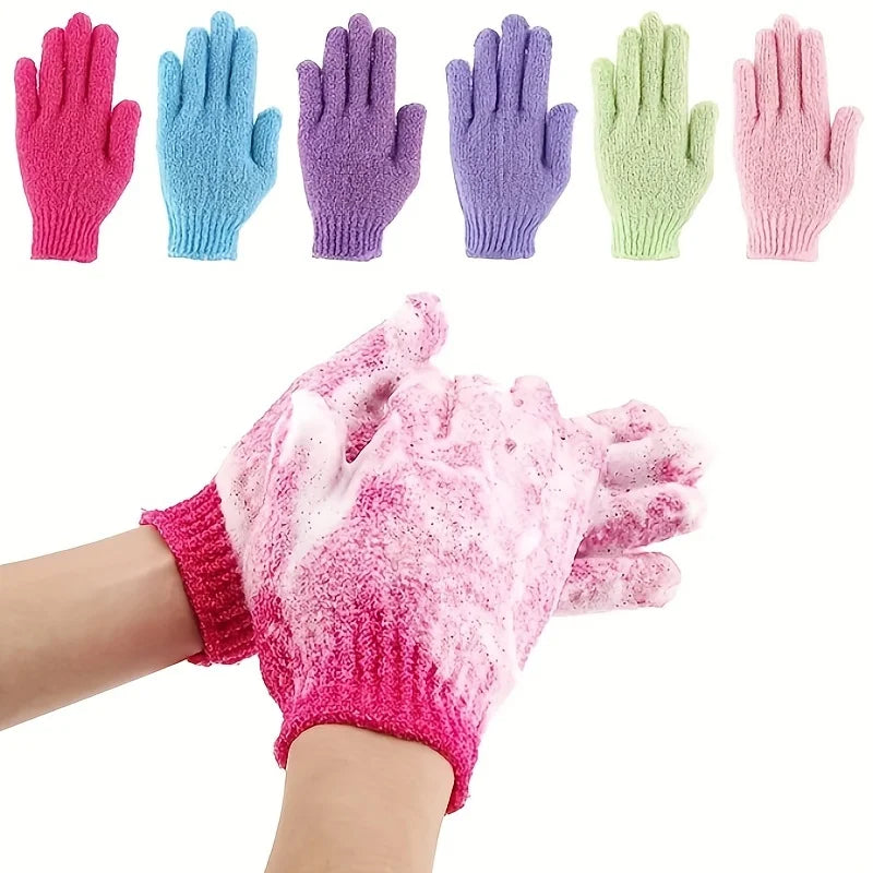 3/5/8pcs Body Care Bath & Shower Exfoliating Nylon Bath Towels & Gloves, Bathing Tools Gloves Mittens Women Cold Weather