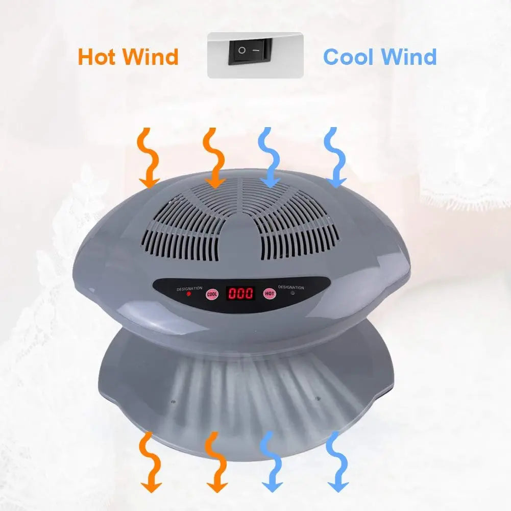 YIKOOLIN Nail Fan Dryer For Regular Nail Polish Hot Cold Nail Dryer Fan Nail Dryer Nail Art Polish Machine For Fingernail Toenai