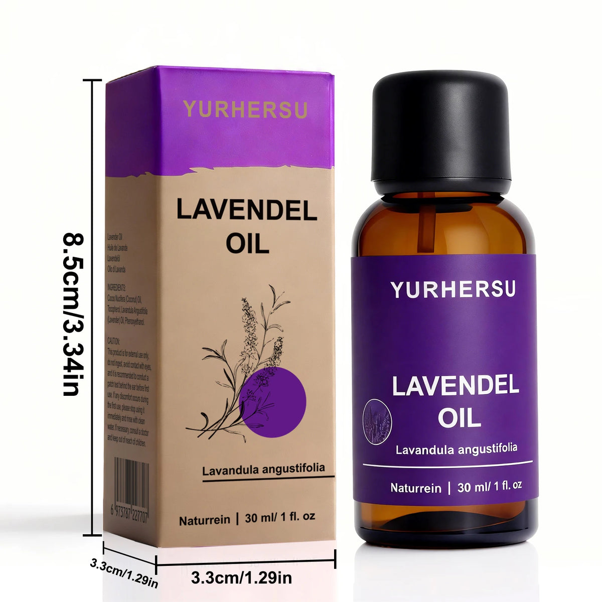 Pure Lavender Oil for Skin - 30ml, Acne Scar Healing, Face Care, Moisturizing Hair, Aromatherapy, Natural