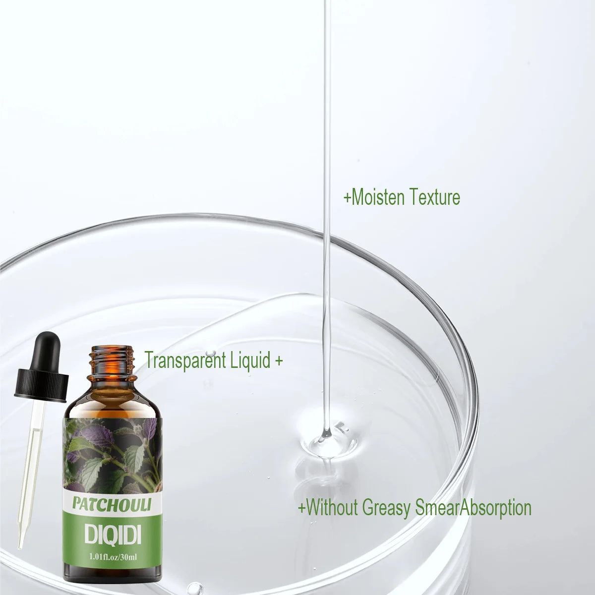 Patchouli essential oil, plant essential oil, suitable for facial, body care, home fragrance, aromatherapy essential oil