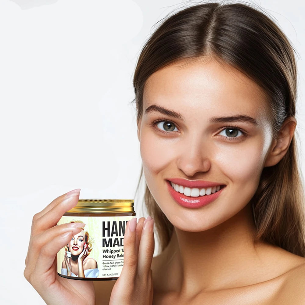 ENVISHA Handmade Skin Care Honey Whipped Tallow Face Cream Moisturizing Firming Nourishing Beauty Health