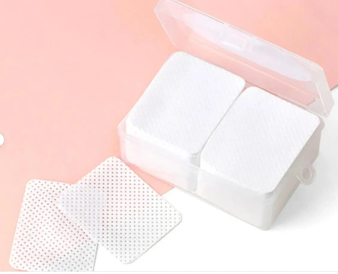 180/300pcs Lint Free Nail Wipe Nail Polish Remover Cotton Pad Nails Clean Nail Polish  Acrylic Dip Nails Removal -Cellulose Pads
