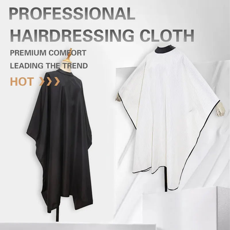 Professional Waterproof Barber Cape with Adjustable Snap Closure Salon Hair Cutting Cape for Men Women Aprons Styling Tools