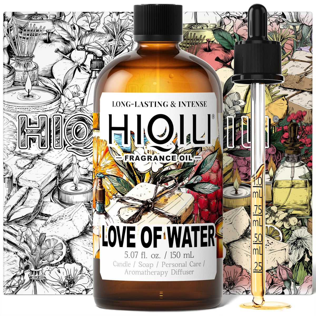 HIQILI New 150ml Perfume Oil Series, 100% Natural And Healthy,Suitable For DIY Manual, Humidifier, Car Fragrance, Holiday Gifts