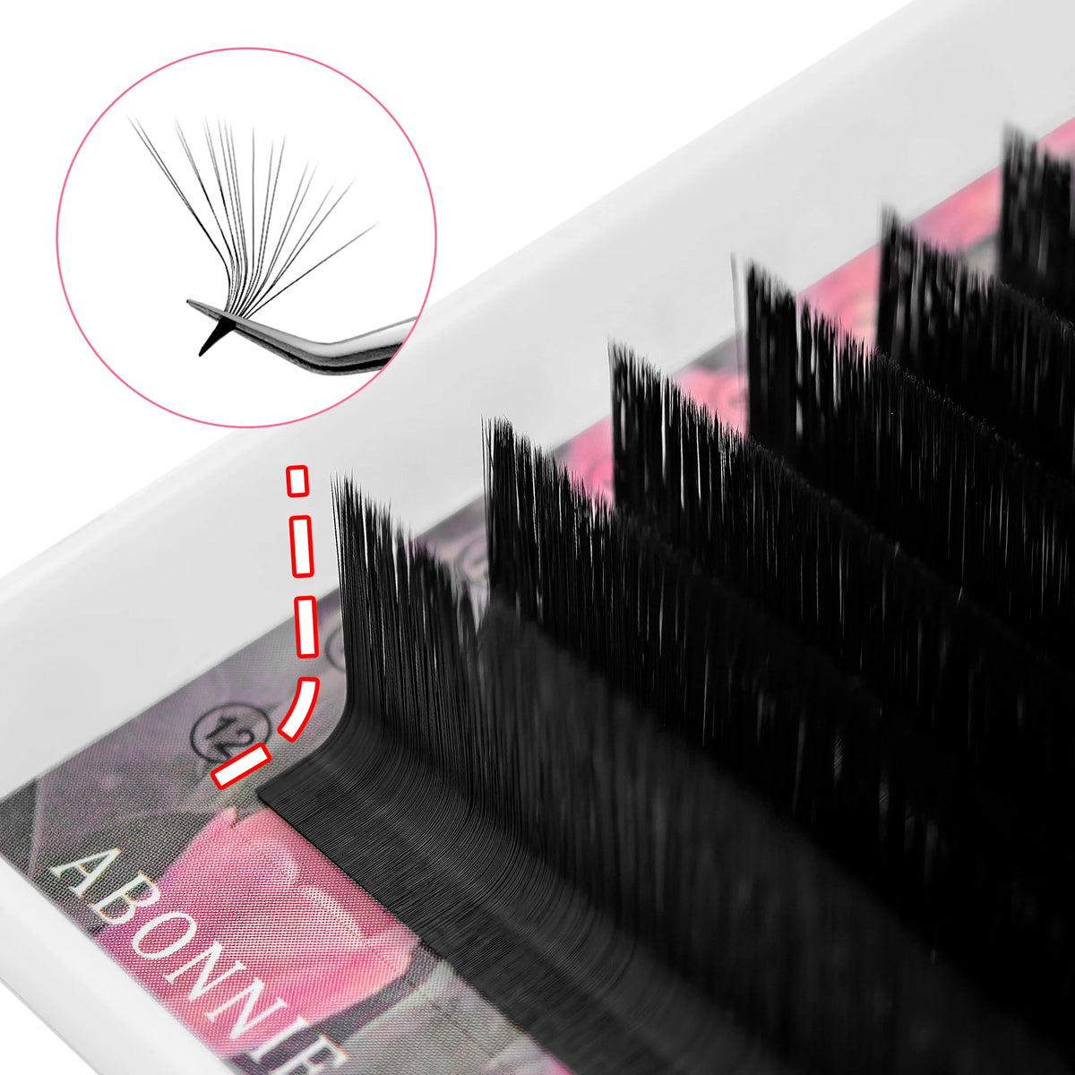 Abonnie M Curl Cashmere Easy Fan Eyelash Extensions Fox Lashes Mega Volume Eyelashes