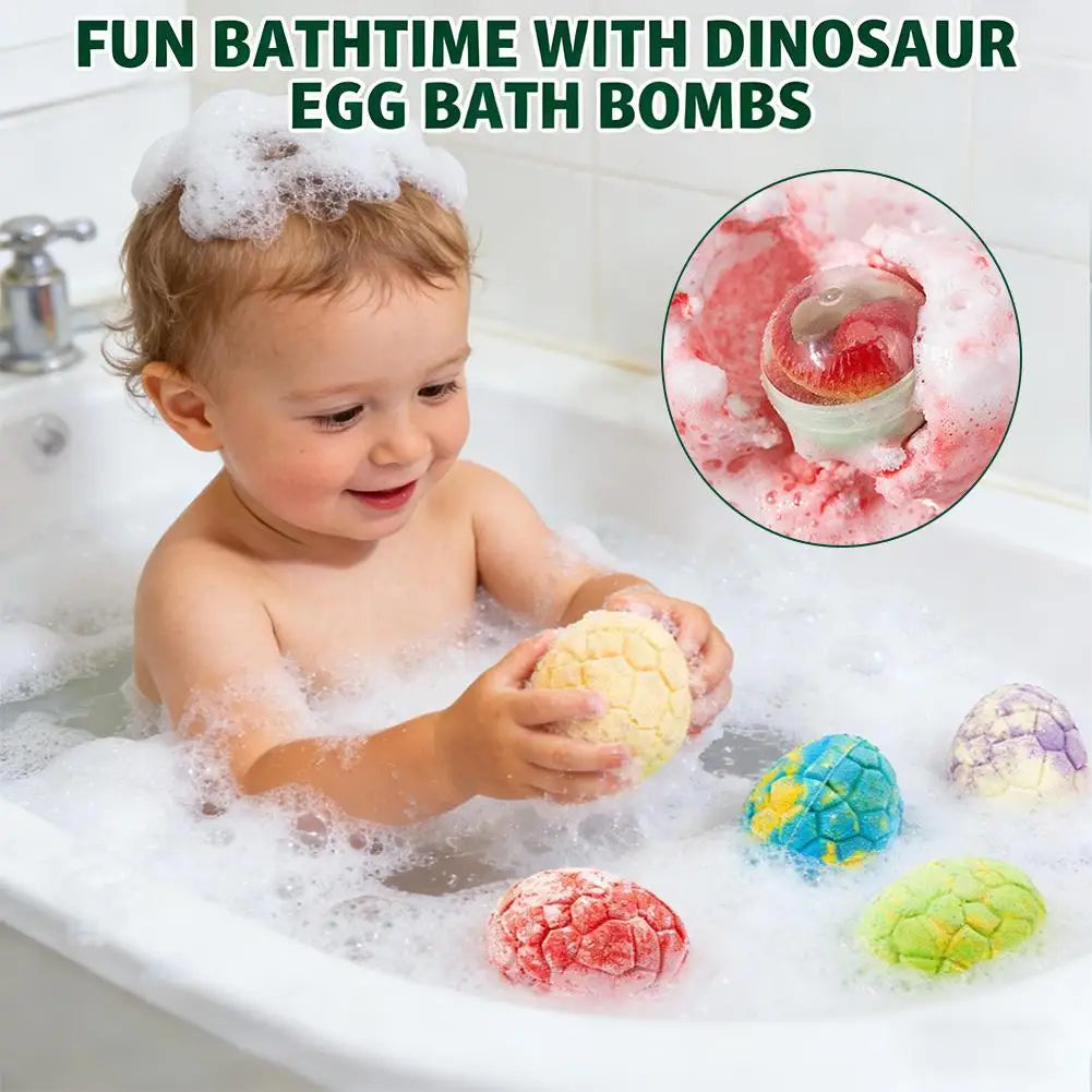 Dinosaur Egg Bath Bomb Essential Oil Bubble Bath Ball Surprise Dinosaur Toy Aromatherapy Moisturizing Spa Body Care For Kids