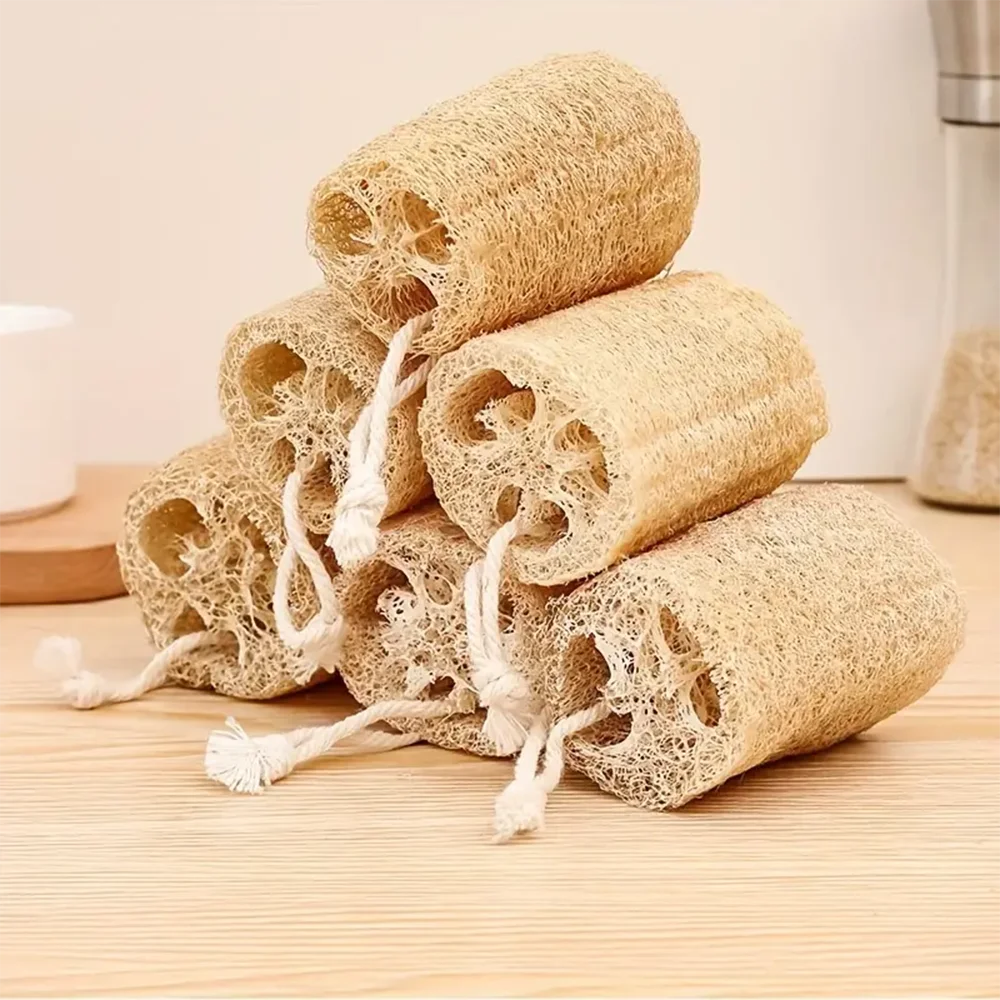 1/5pcs Natural Exfoliating Bath Loofah Suitable for Both Men and Women Used for Washing Dishes and Brushing Pots
