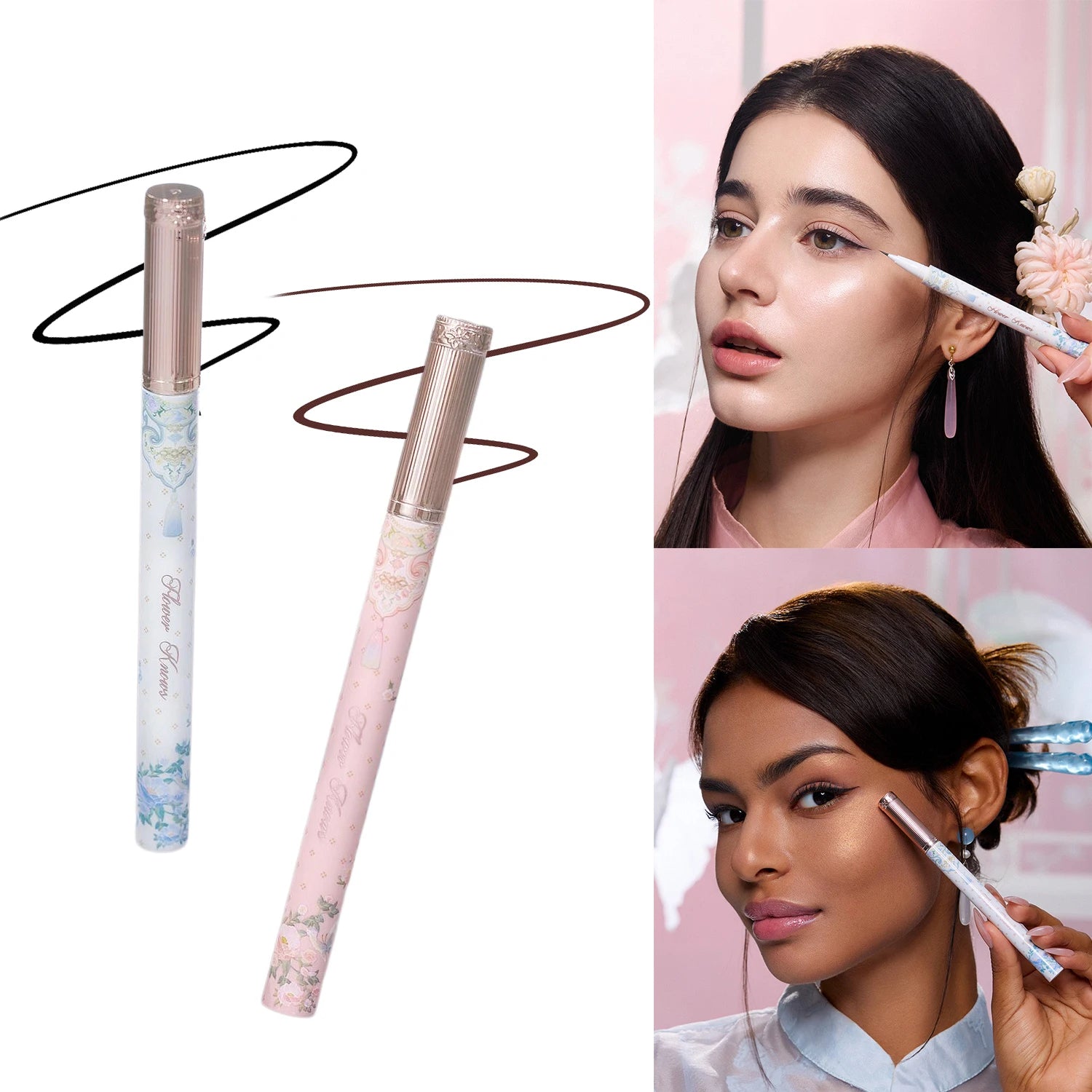 Flower Knows Butterfly Cloud Collar Liquid Eyeliner Waterproof Long Lasting Smudge Proof Makeup