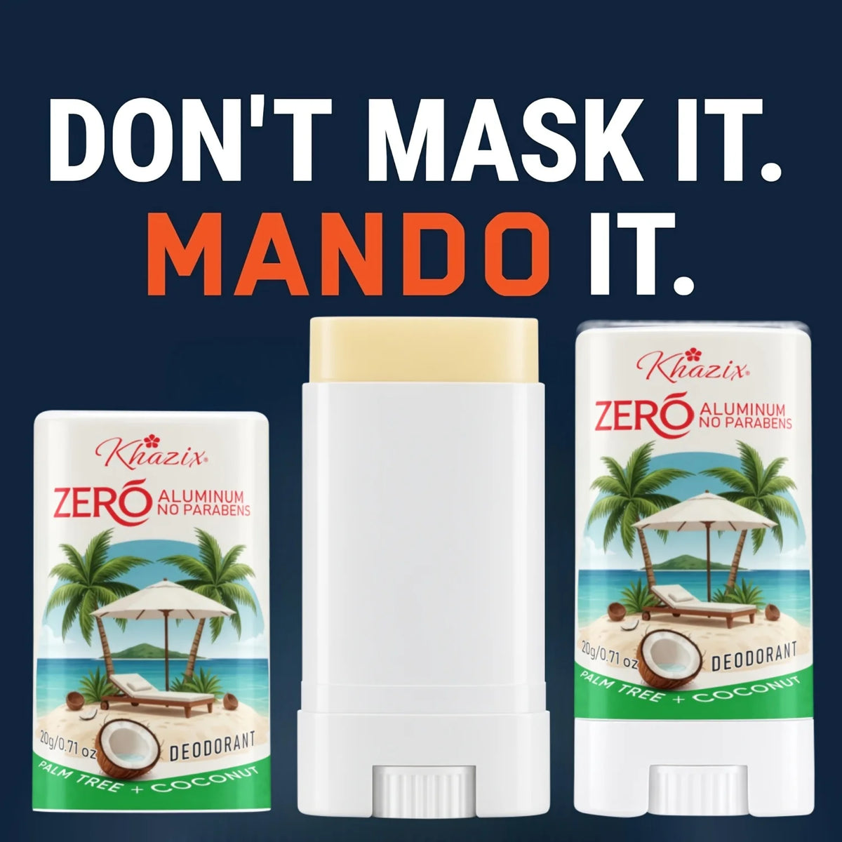 20g universal deodorant for both men and women, aluminum-free formula, provides all-day freshness and lasts long