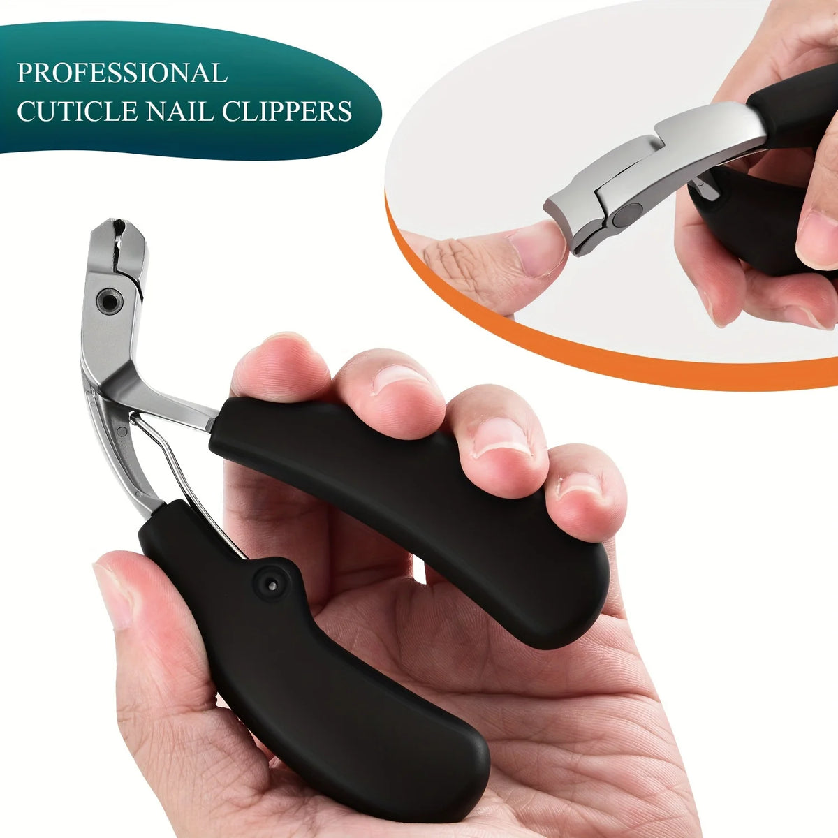 Curved Nail Clippers with Large Opening Three Times Anti-Splash Storage Nail Clippers for the Elderly Thick Toenails Heavy Duty