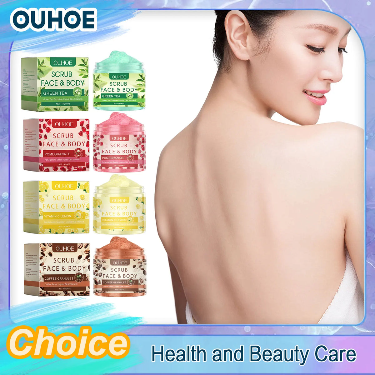 Exfoliating Body Scrub Removing Roughness Oil Cuticle Brightening Softening Hydrating Purifying Smoothing Cleansing Facial Scrub