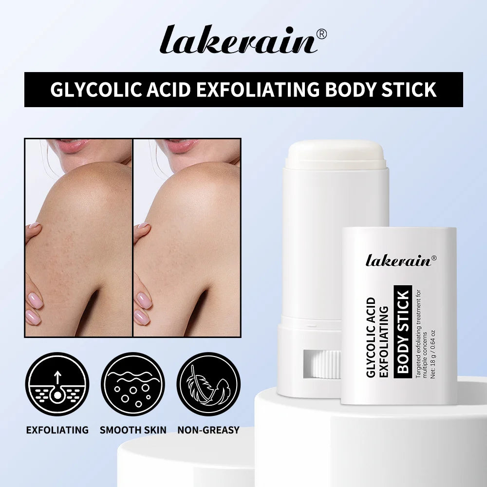 Glycolic Acid Exfoliating Body Stick Smooth Soften Rough Bumpy Skin Deep Hydration Even Delicate Skin Tone Exfoliating Stick