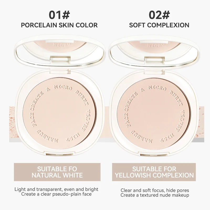 NOVO Special Fog Clear Powder Soft Burnt Matt Light Translucent Cover Defects Brighten Skin Color Long Lasting Makeup Powder