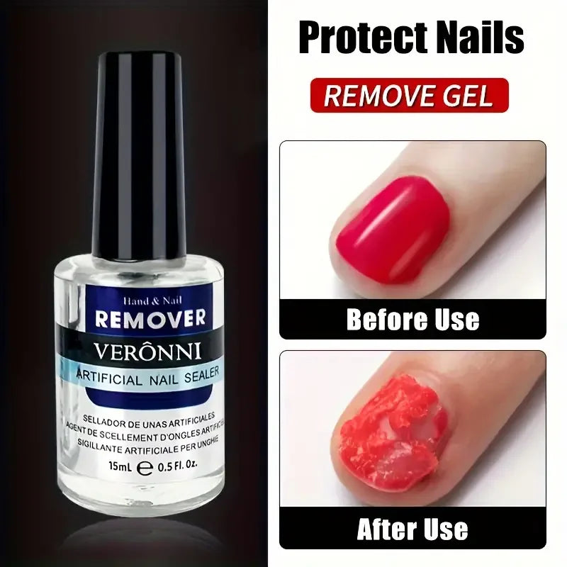 15ML Nail Gel Polish Fast Remover Gel Polish Soak Off UV LED Cleaner Function Gel Remove Manicure For Home Use or Nail Salons