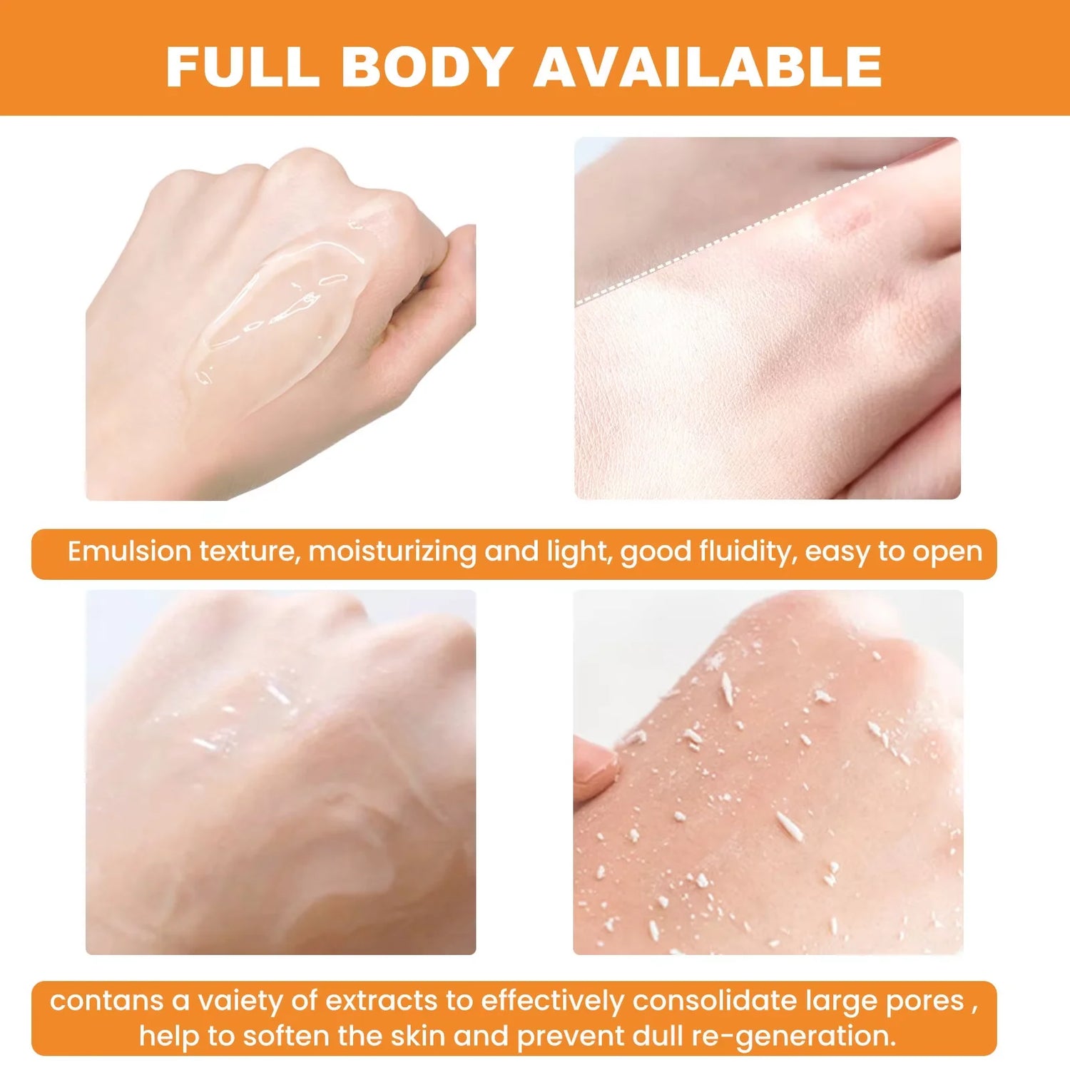 50g Orange Exfoliating Gel Dead Spot Remover Brighten Peeling Gentle Repair Scrub Whiten Moisturizer Hydrating Korean Skin Care