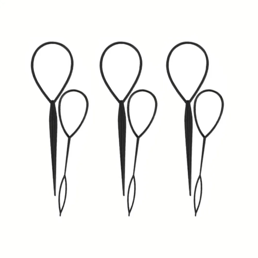 1/3 pcs Plastic Magic Pull Hair Pin Clip Hair Braid Ponytail Maker Accessories Diy Hair Styling Tail Tool Fashion Salon