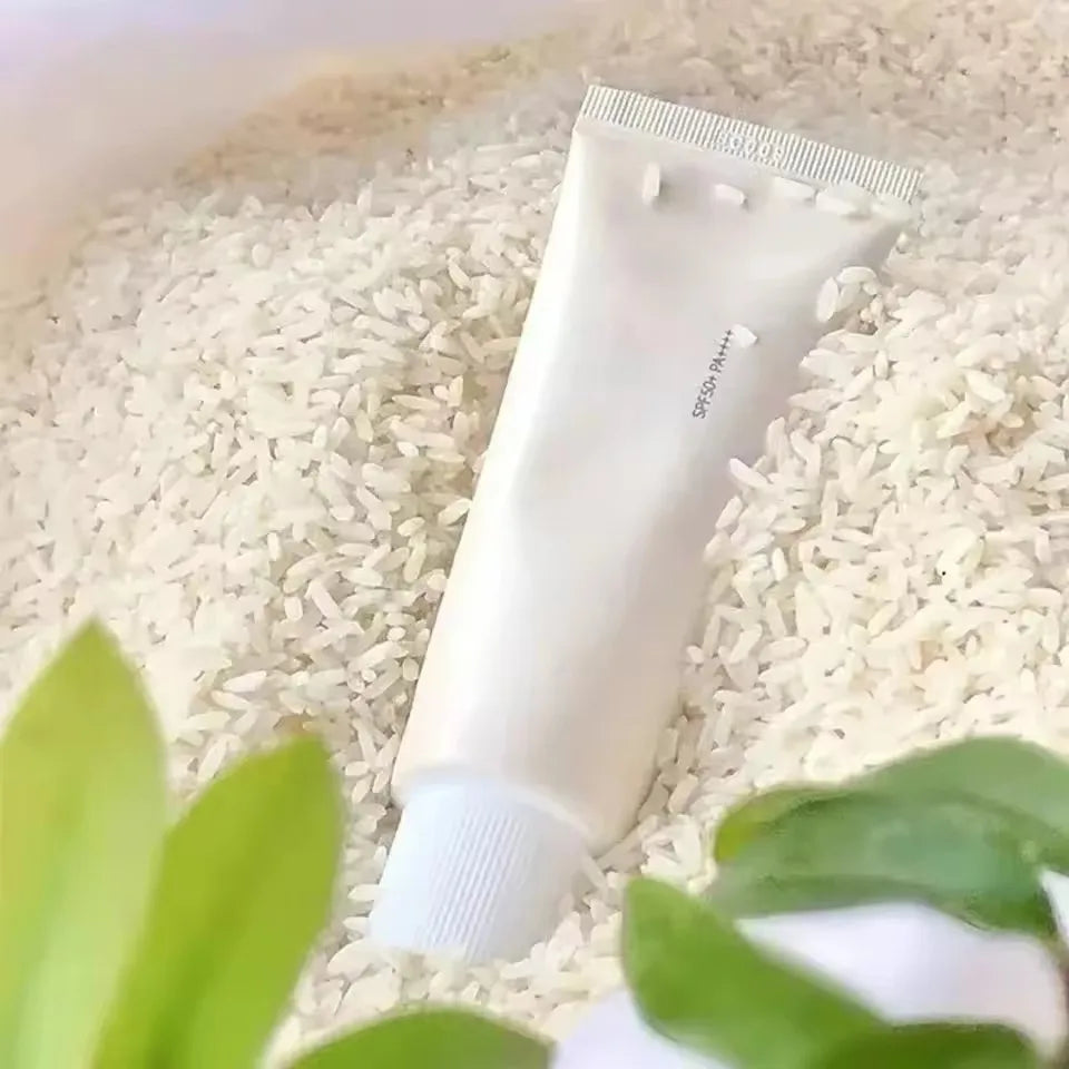SPF50+ Sunscreen Korean Rice Probiotic Solar Blocker Skin Whitening Cream Anti UV Sun Block Facial Mild Moisturizer Serum 50ml
