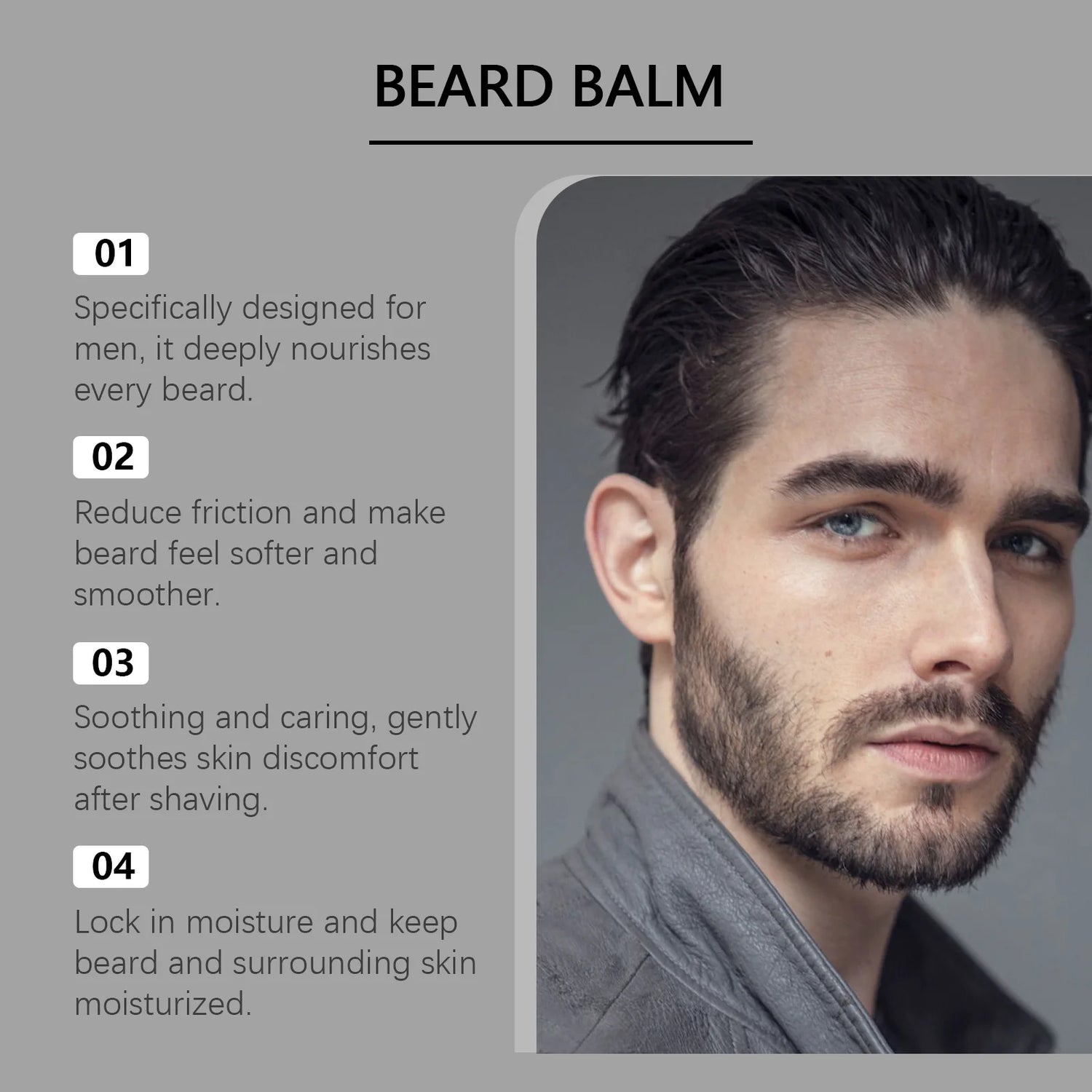 60g Vanilla Beard Keep Smoothing Nourishing Balm Strong Holding Increase Growth Dashing Gentlemen Gifts Men Beard Care Wax
