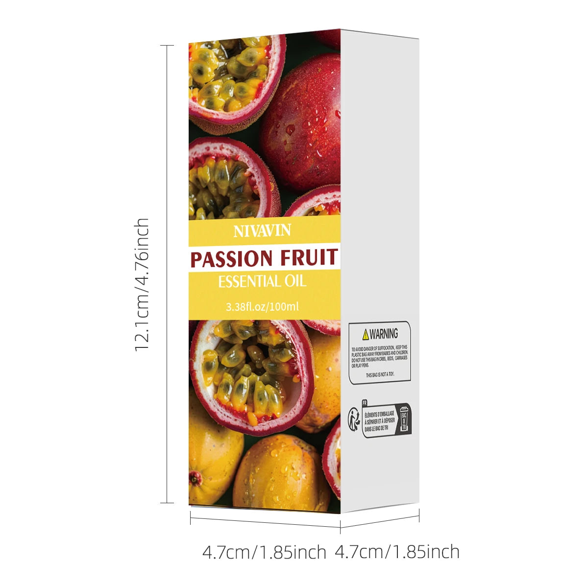 30ml/60ml/100ml passion fruit essential oil is suitable for facial hydration, moisturizing, hair care, skin care, perfume making