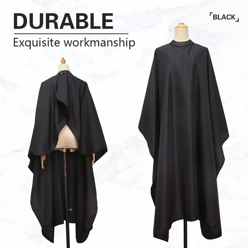Professional Waterproof Barber Cape with Adjustable Snap Closure Salon Hair Cutting Cape for Men Women Aprons Styling Tools