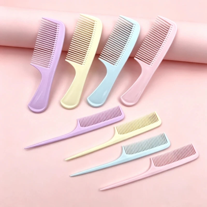 1 Pair Mini Portable Pocket Combs (Pointed Tail Comb   Flat Comb), Perfect for Hair Styling and Braiding. Convenient for Travel.