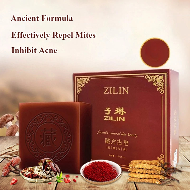 Tibetan Ancient Formula Handmade Black Soap Face Clean Chinese Herbal Soap Bar Repel Mites Inhibit Ance Tibetan Soaps Whitening