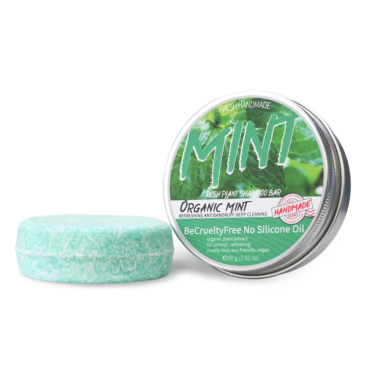 LH+60gMint Glycerin Soap Base Shampoo Bar Deep Nourishing Hair Shampoo Soaps Anti Dandruff Foaming Hair Treatments Solid Shampoo