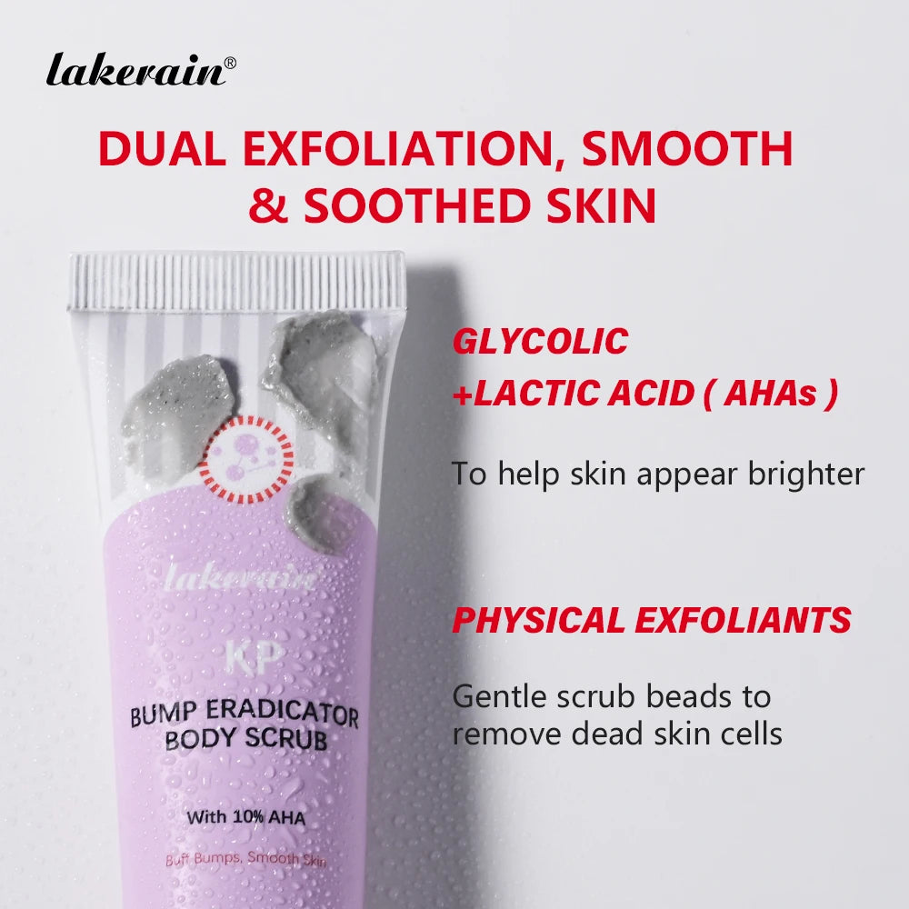 Bump Eradicator Body Scrub Smooth Soothed Brighten Skin Deep Moisturizing Formula Improve Rough Skin Gentle Remove Dead Skin