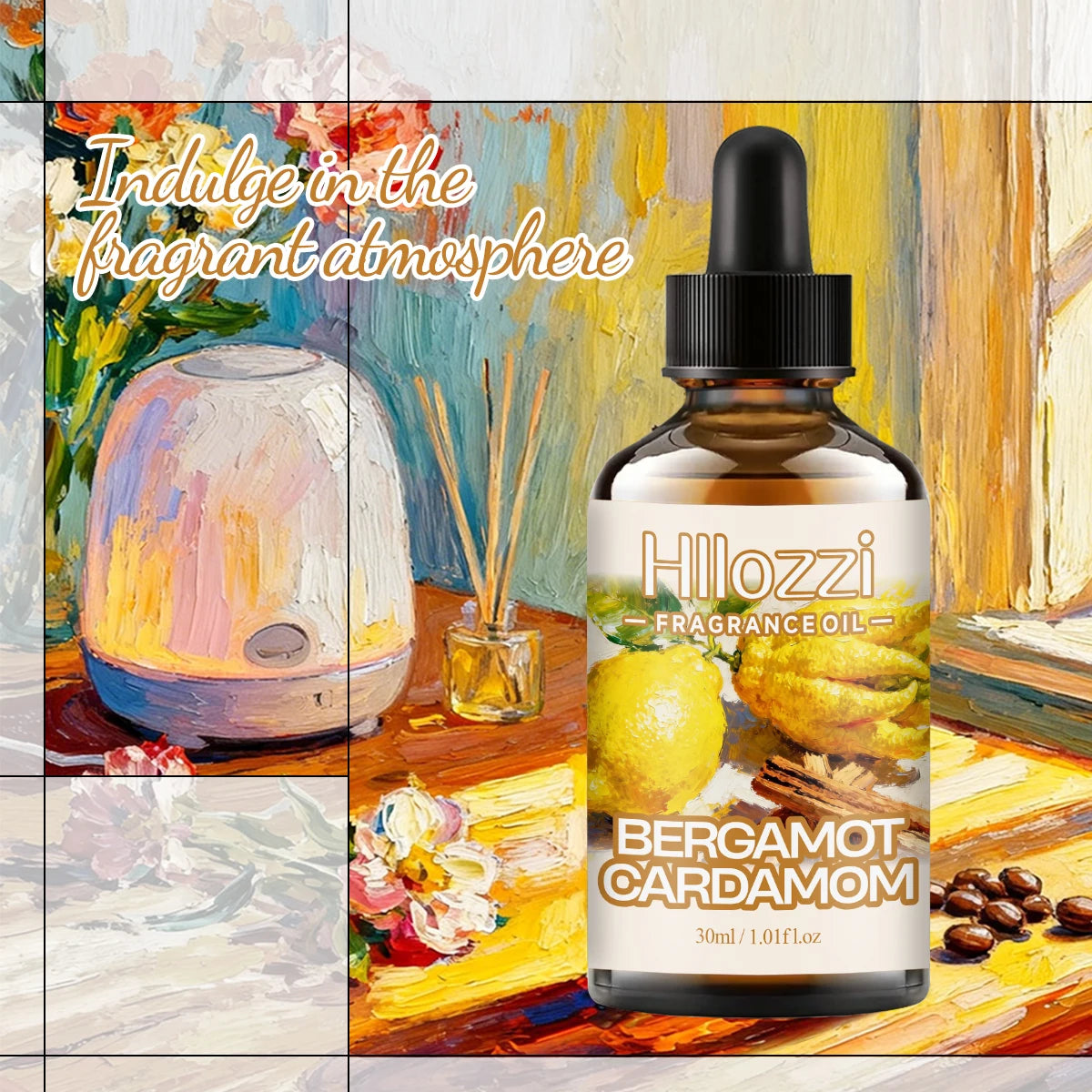 BERGAMOT CARDAMOM FRAGRANCE OIL Suitable for humidifiers, aroma diffusers, home and car use, DIY fragrance essential oils