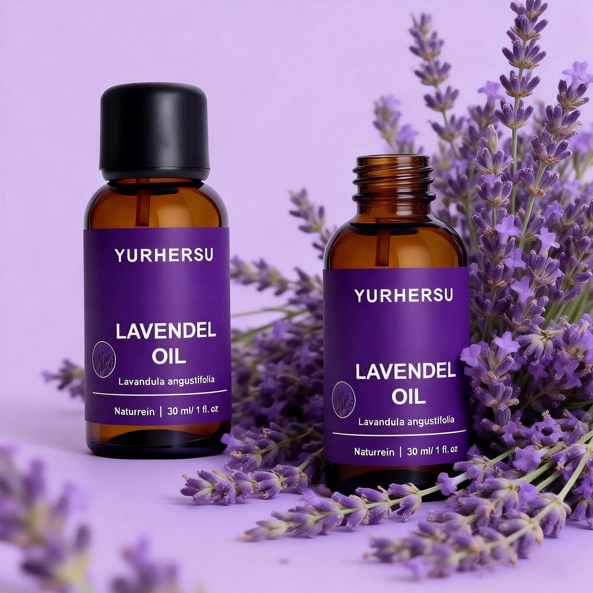 Pure Lavender Oil for Skin - 30ml, Acne Scar Healing, Face Care, Moisturizing Hair, Aromatherapy, Natural