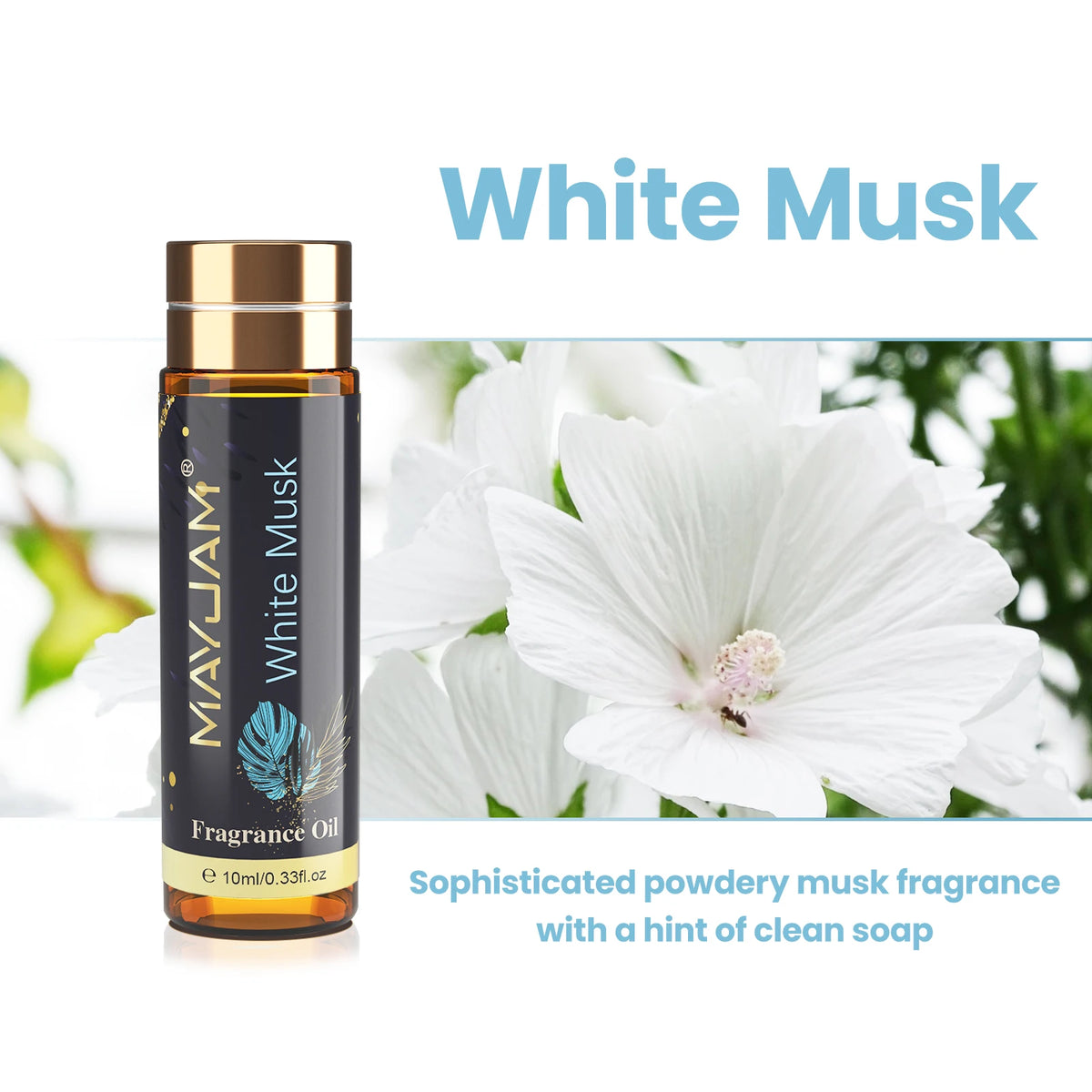 MAYJAM Aromatic Essential Oil White Musk Sea Breeze Baby Powder Strawberry Bay Rum Rain Bamboo Classic Cologne Scents