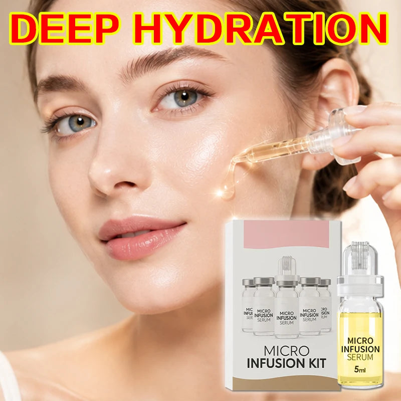 1pcs  New Korean Micro Molecule Serum Kit Collagen Hyaluronic Acid  Pore Minimizing & Hydrating Daily Care  Moisturizing 0.3mm