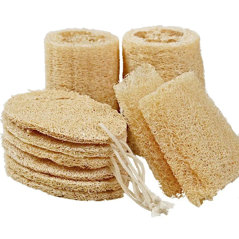 100% Natural Loofah Exfoliating Body Sponge Loofah  Scrubber for Bath Skin Care In Bath Spa Shower Body Bath Brush