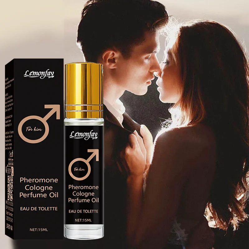 Lemonfay For Him Pheromone Cologne Perfume Oil - 15ml Portable Roll-On, Long-Lasting Fresh Scent for Men